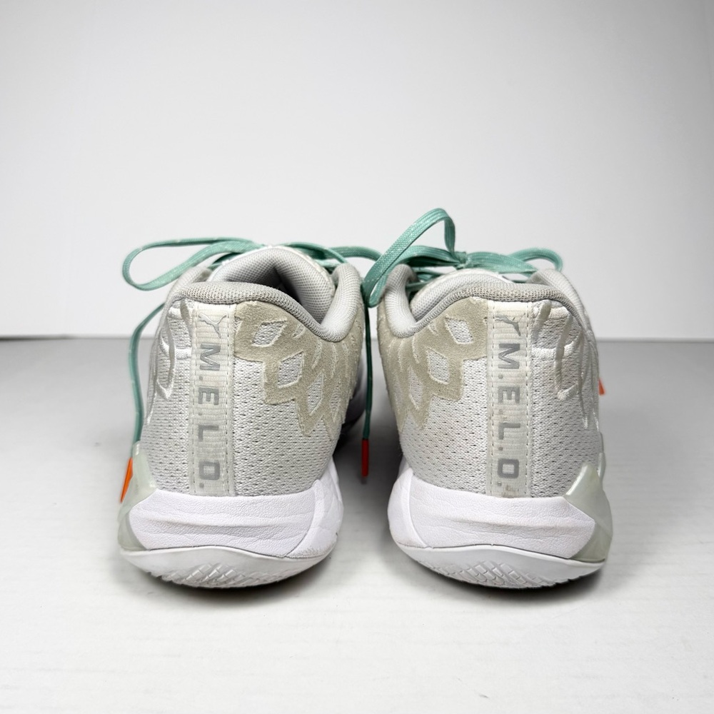 Puma LaMelo Triple White Basketball Shoe Size 5Y/7W - Picture 3 of 10